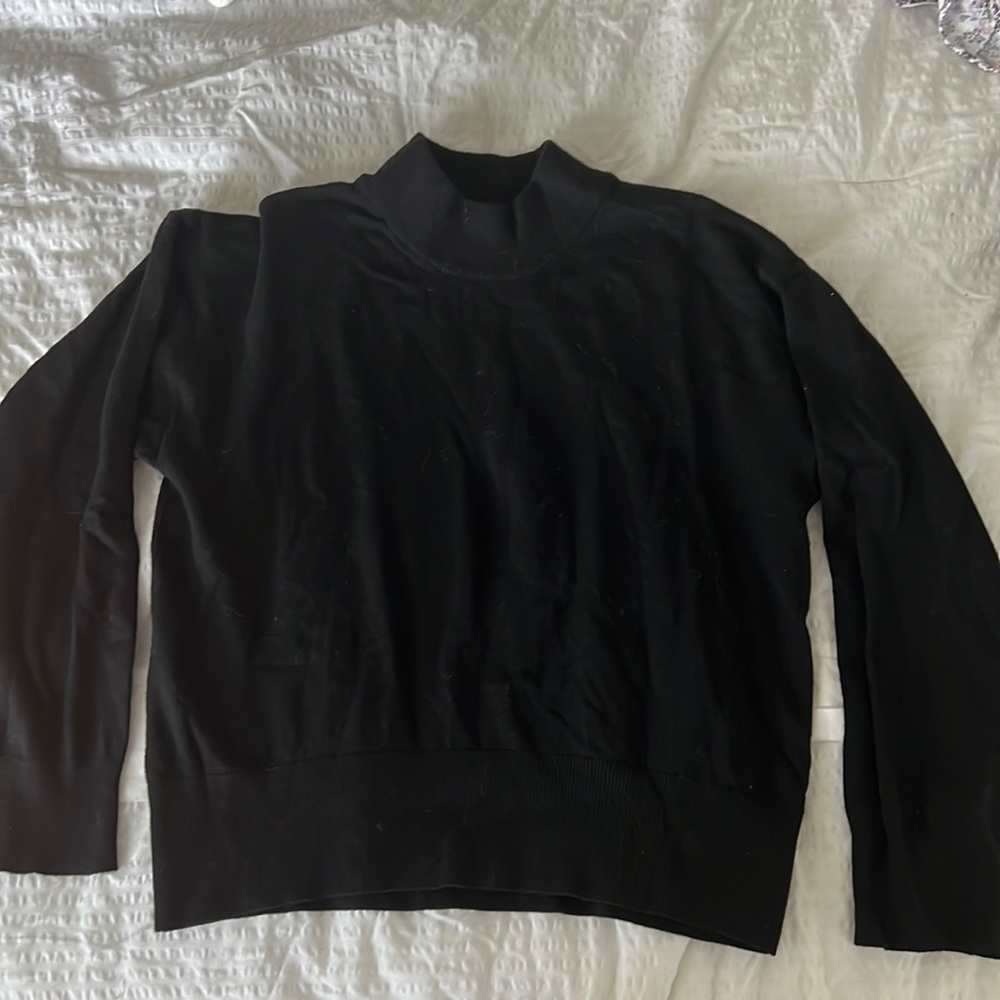 Black Mock Neck Sweater XS